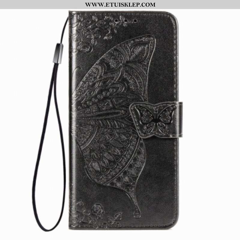 Etui Folio do Poco M3 Motyl W Połowie Azteków